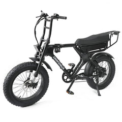 Grandeux Xplus Electric Moped Bike – 1350W Fat Tire eBike with Dual Suspension | CheerdMoto
