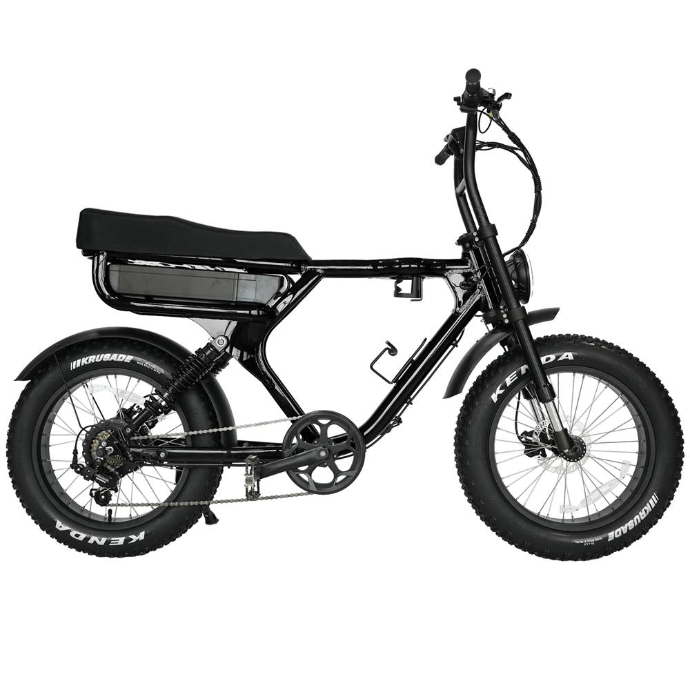 Grandeux Xplus 1350W Fat Tire Moped Bike | Top Speed: 20MPH